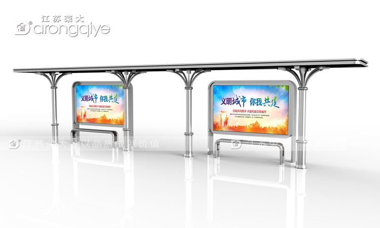 常見(jiàn)的公交車(chē)候車(chē)亭種類(lèi)配圖一