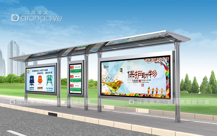 不銹鋼公交站候車亭，現代城市的獨特標志配圖二